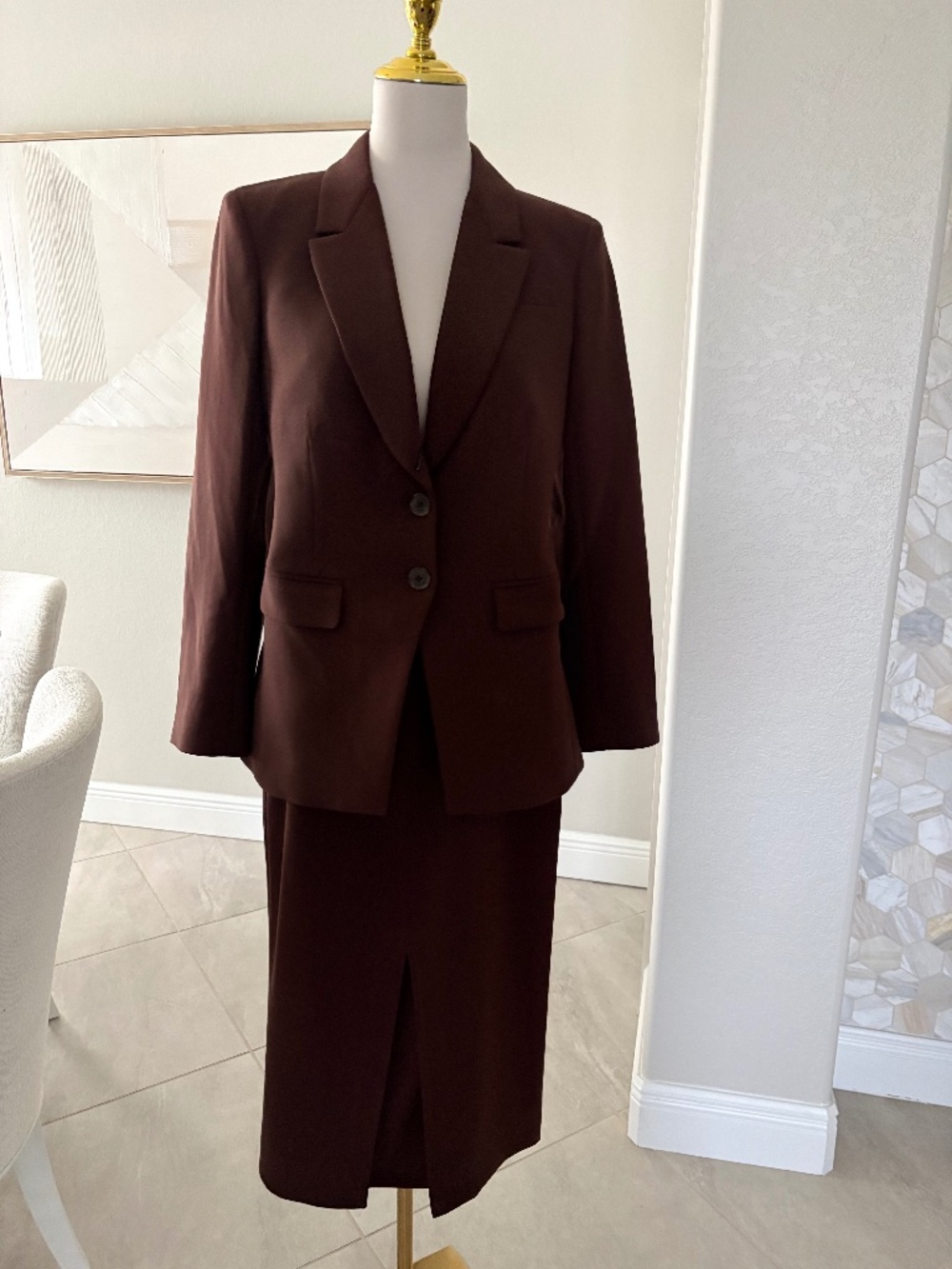 NWT J Crew Madelyn blazer in four-season stretch Skirt Suit - Picture 2 of 14